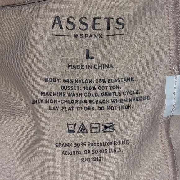 EUC ASSETS by SPANX Women's Flawless Finish High-Waist Shaping Thong Beige SZ L - Picture 10 of 11